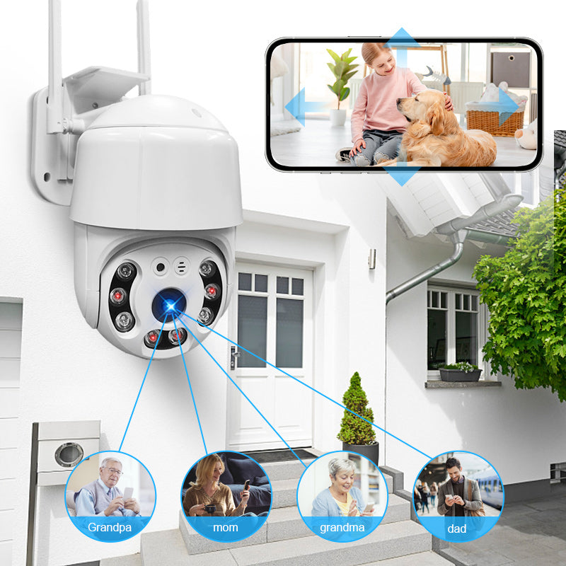 Baby Monitor Surveillance Camera A12 Camera Automatic Tracking Color Night Vision Outdoor Smart Wifi Ptz Ip Camera Mini Camera