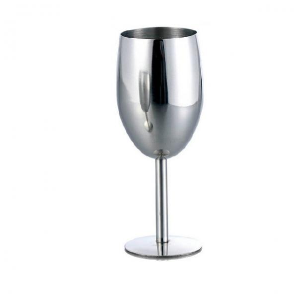 17CM Stainless Steel Wine Glass Cup Goblet Champagne Glass