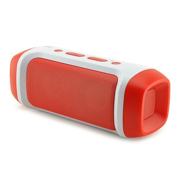 AODASEN JY-23 Stereo FM Radio TF Card AUX Wireless Bluetooth Speaker with Microphone Red