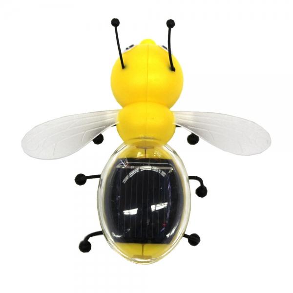 Solar Powered Bee Toy Yellow