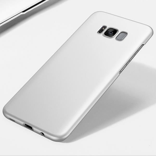 Ultra Slim Silky PC Hard Back Case Cover for Samsung Galaxy S8 Silver
