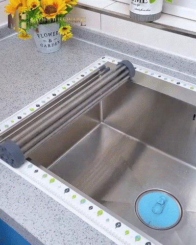 Fold Dish Drainer Tray Stainless Sink Drain Basket Washing Vegetable Fruit Drying Rack Net Steel Kitchen Accessories Organizer