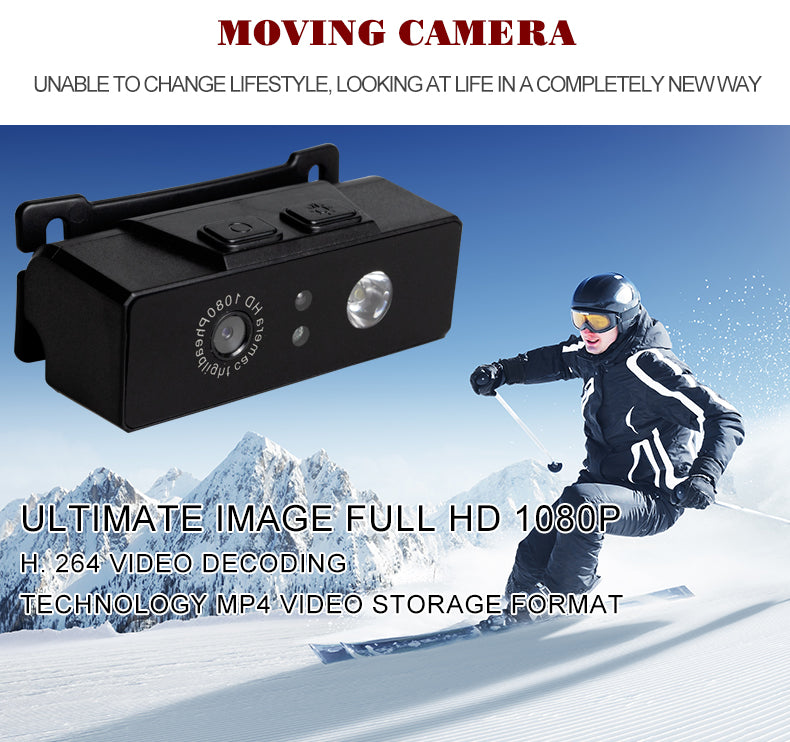 Portable Mini LED Headlamp USB Rechargeable Camping Head Lamp Fishing Detachable Headlight Sport Camera DVR Recorder D9