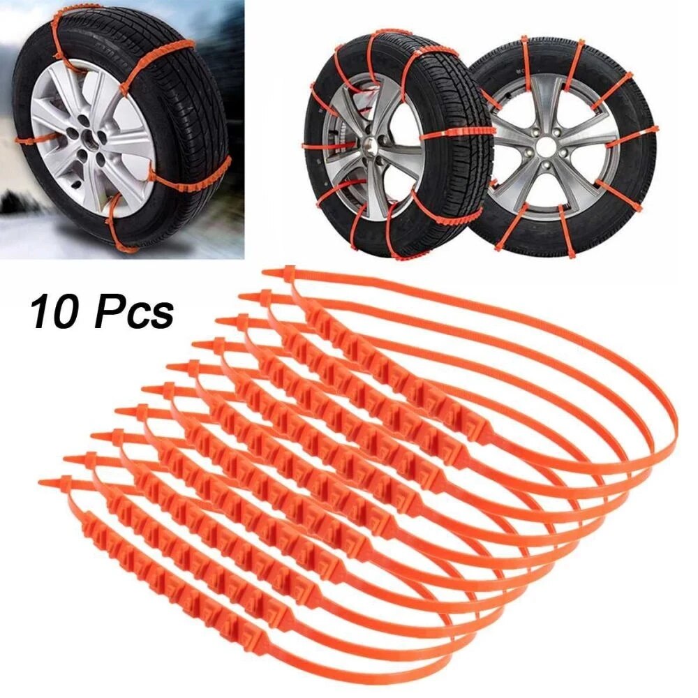 10pcs/20Pcs Universal Anti-skid Tire Wheel Snow Chains for Cars No damage to Wheel Hub