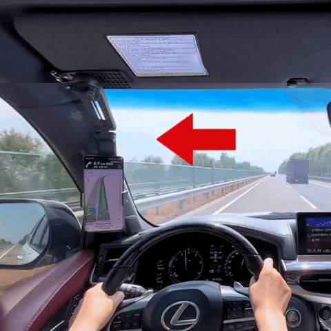 Rotatable and Retractable Car Phone Holder Portable Foldable Car Sun Visor GPS Mount Phone Holder