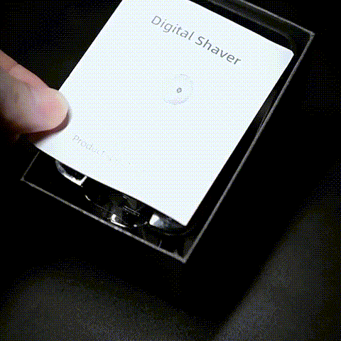 Gradient Color LCD Display Pocket Portable Electric Shaver