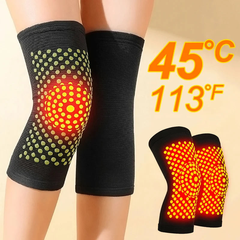 2PCS/1Pair  New Self Heating Knee Braces Sleeve Tourmaline Knee Support Far Infrared Keep Warm Knee Pads