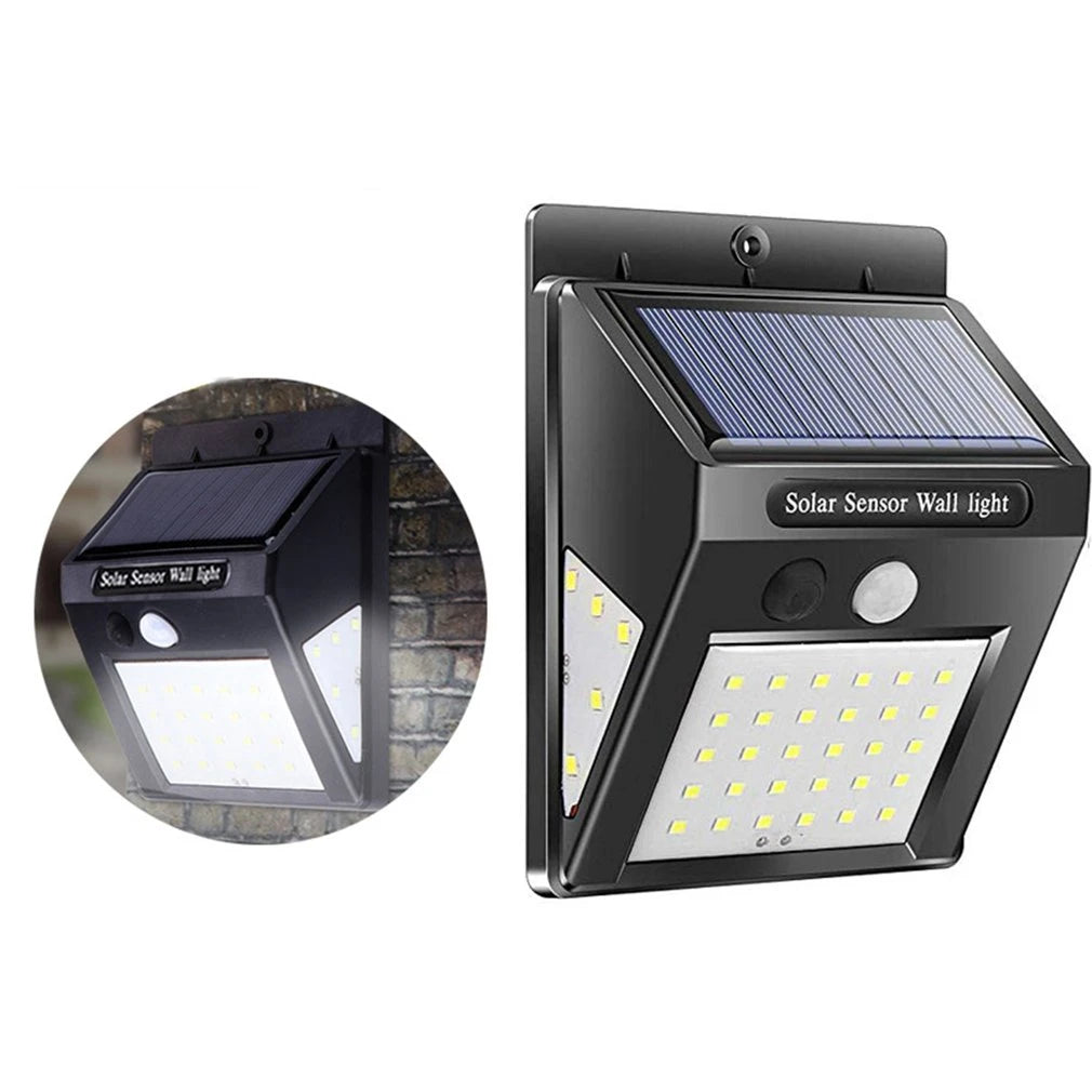 1Pc/2PCs 30 LED Solar Motion Sensor Solar Power Outdoor Garden Wall Light
