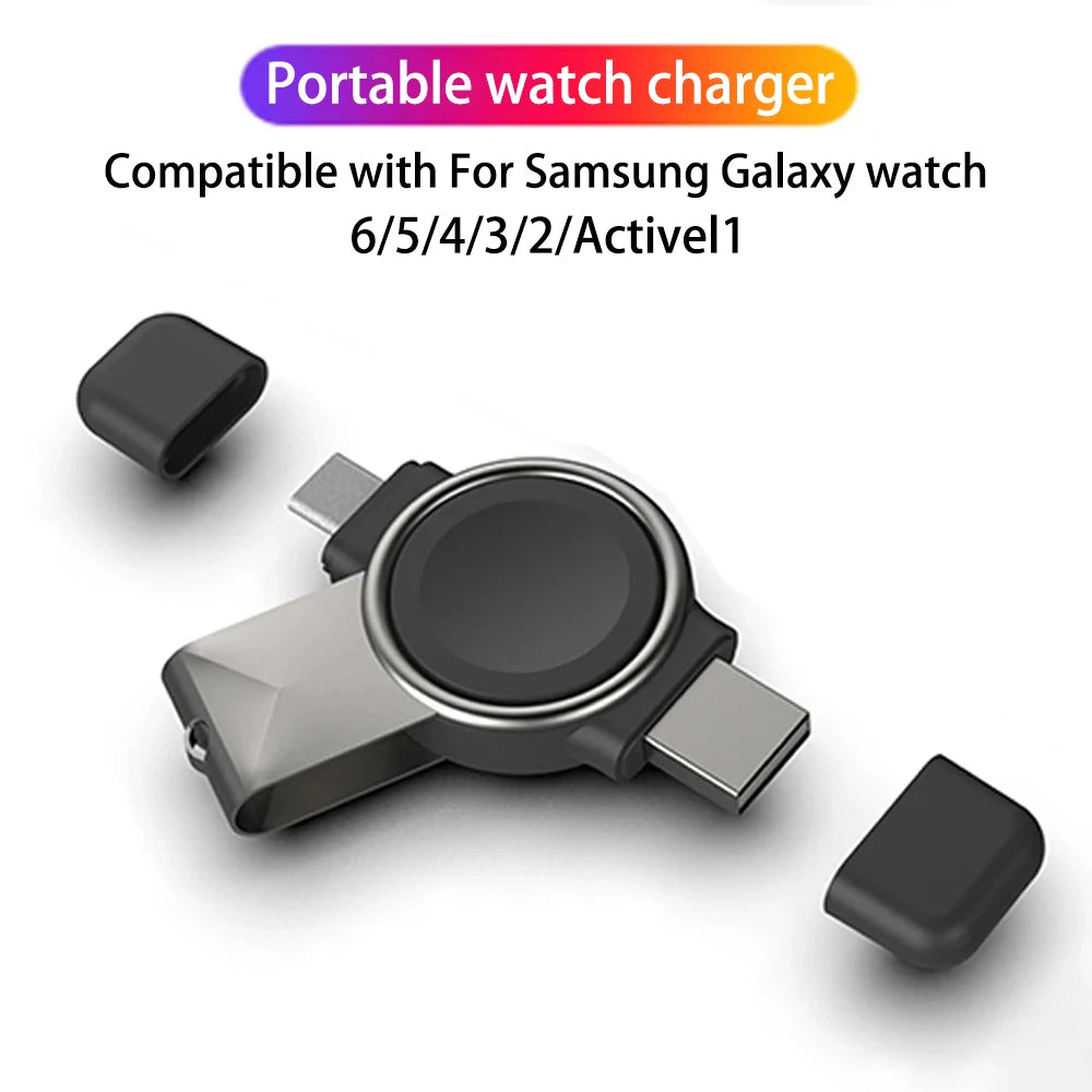 Fast Magnetic Charger For Samsung Galaxy Watch 6/5Pro/5/4/3 Active 1 2 Charging 40/42/44/46mm Samsung Watch Power Supply Adapter
