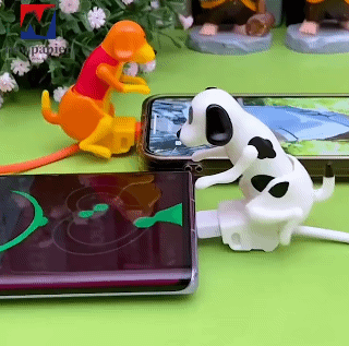 Funny Humping Dog Fast Charger Cable Usb Micro Type C Lightning Puppy Data Cable Mobile Puppy Data Cable Mobile Phone Charging Cable