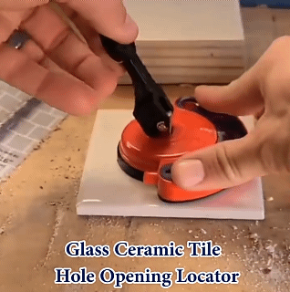 Glass Tile Hole Opener Bit Positioner For 4-12mm Saw Drill Bit Locator Suction Cup Ceramic Tile Hole Opener Positining Tools