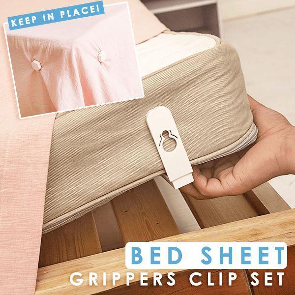 4pcs/8pcs Quilt Sheet Holder Clips Bed Sheet Grippers Clip Set Mattress Sheet Corner Anti-Slip Holder Fastener Grippers Clips Straps