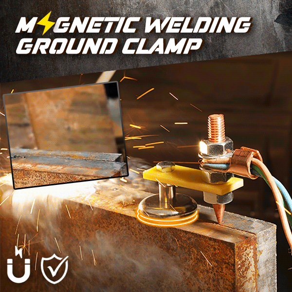 Magnetic Welding Support Ground Clamp Welding Magnetic Head Safety Wire Holder With Copper Tail Welding Equipment