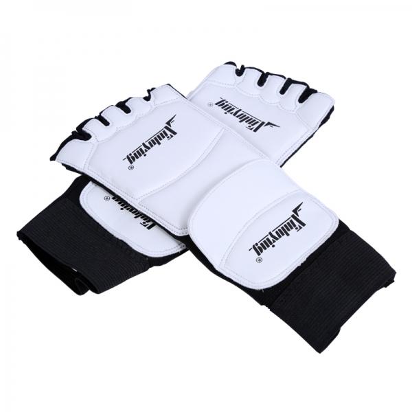 1 Pair Adult Child Taekwondo Foot Protector Fighting Guard Kickboxing Boot WTF Approved Ankle Brace Support White S