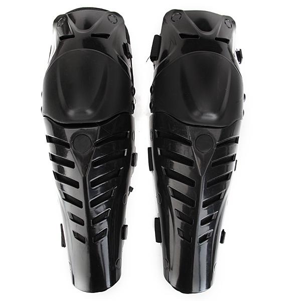 1 Pair of Motorcycle Racing Protective Knee Pads Adjustable Protector Black