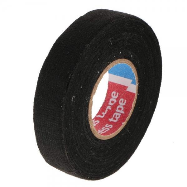 1 Roll 1.9cm x 25m Car Automotive Wire Harness Wrap Adhesive Cloth Fabric Tape Cable Looms - stringsmall