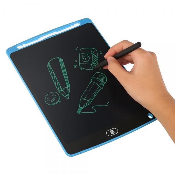10 Inch LCD Writing Tablet Digital Graphic Tablets Electronic Handwriting Pads Drawing Board and Pen for Kids Children Blue
