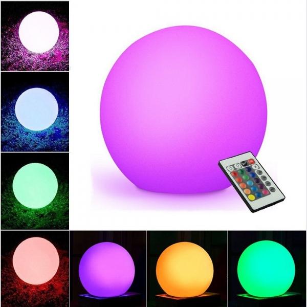 10inch Ultra-fun Waterproof LED Glowing Ball Light 16RGB Color Changing Light with Remote Control
