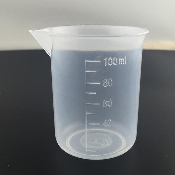 100mL Graduated Plastic Beaker Volumetric Container Measuring Cup