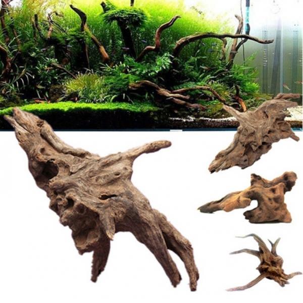 10-15cm Driftwood Root Log Stump Cuckoo Root Aquarium Decoration - Design Random