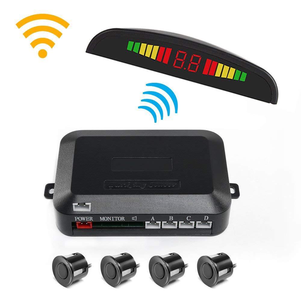 Wireless Parking Sensor LED Color Bar Display Alarm Reminder WIFI Parking Sensor With 4 Sensors