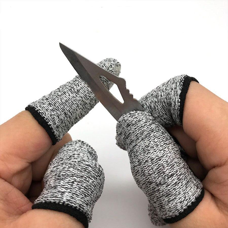 10pcs Sculpture Garden Anti Cut Gloves Fingertips Cut Resistance Finger Protector Anti-cut Finger Cots Fingertip Protection Covers