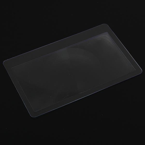 10pcs Ultrathin Card Style 3X Pocket Magnifiers Transparent - stringsmall