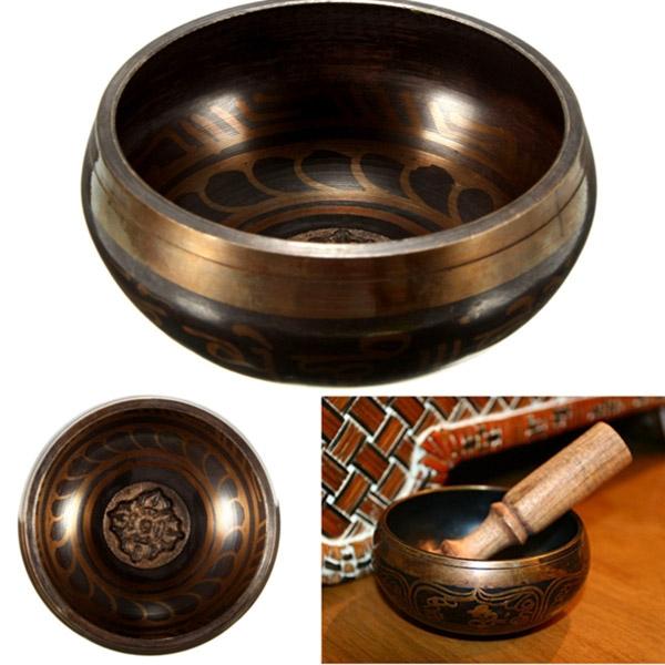 12.5cm Tibetan Chakra Singing Bowl with Hammer for Yoga/Meditation/Prayer
