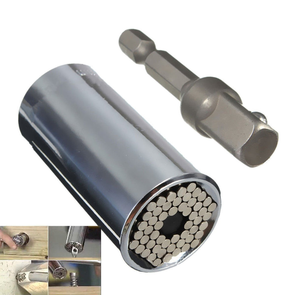 DIY Universal Socket Multi-Function Socket Ratchet Household Machine Wrench Electric Drill 7-19mm