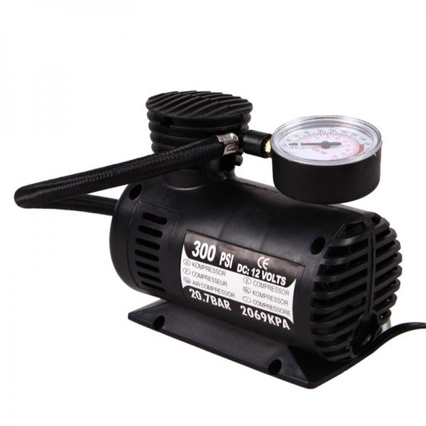12V Mini Air Compressor Tire Electric Air Inflator Pump for Car / Jeep / Off-Road / SUV / Commercial Vehicle / Minivan / Bicycle / Basketball / Football / Air Cushion / Inflatable Toys