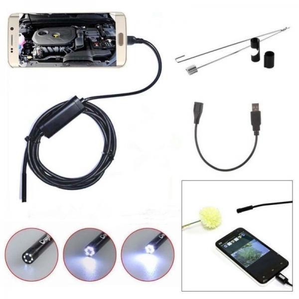 3.5M/5M 6-LED 5.5mm Lens IP67 Waterproof 1.3MP Endoscope for Android