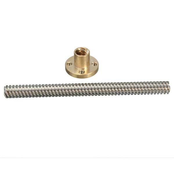 150mm T8 Lead Screw 8mm Thread with Brass Nut for 3D Printer