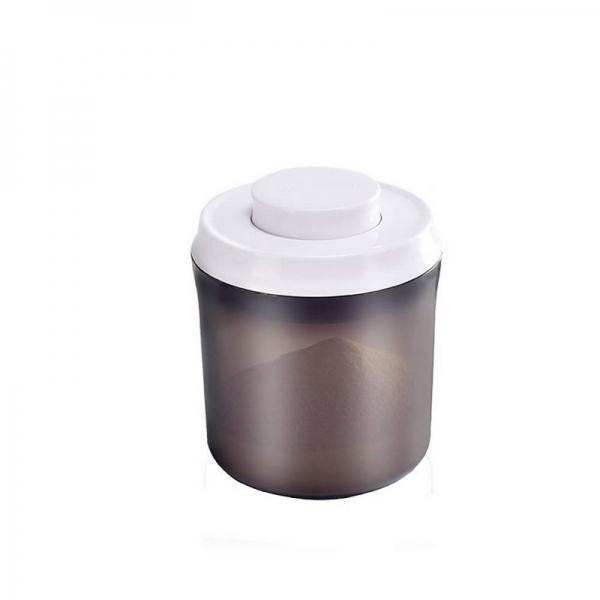 1.5L Round Plastic Milk Powder Sealed Can Container Airtight Dampproof Cereal Food Coffee Storage Jar