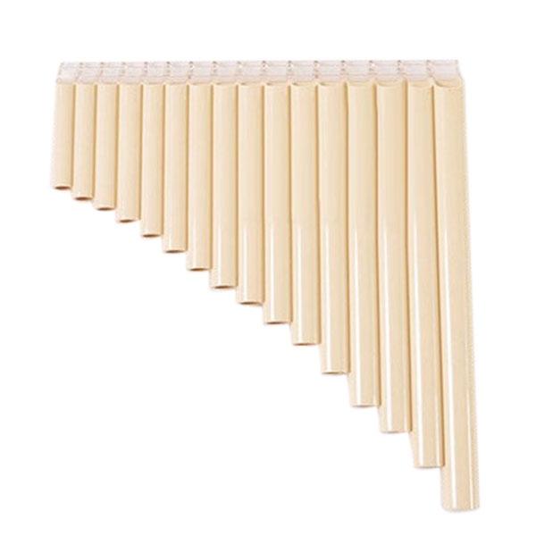 16 Tube Eco Friendly Resin C tone Pan Flute Easy Learning Ivory White
