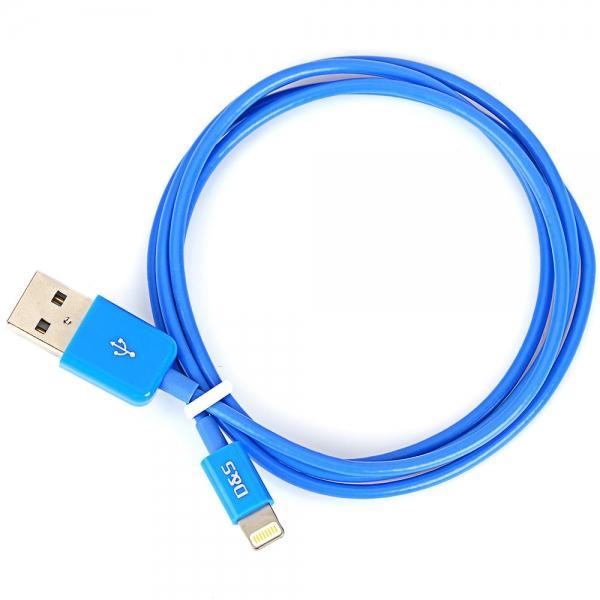1M MFi D&S DSM8114 USB Male to 8-Pin Lightning Data Cable for iPhone/iPad/iPod Blue - stringsmall