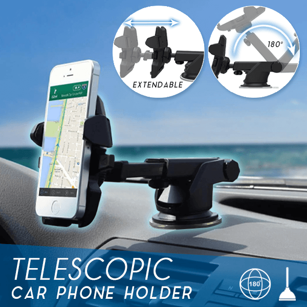 360 Degrees Universal Telescopic Car Phone Holder Car Mount Holder