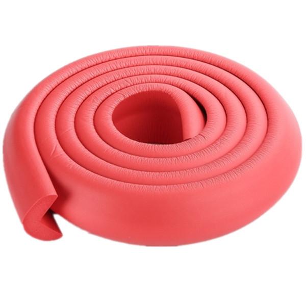 200CM L-Shaped Glass Table Corner Protector Edge Cushion Baby Safety Guard Red