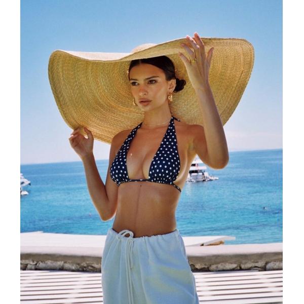 2019 New Design Oversized 35cm Large Brim Straw Leisure Hat | Photoshoot | Fashion Show | Catwalk Hat - stringsmall