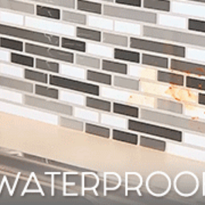 2Pcs 12x12inch 3D Self-Adhesive Wall Tile Kitchen Home Decor