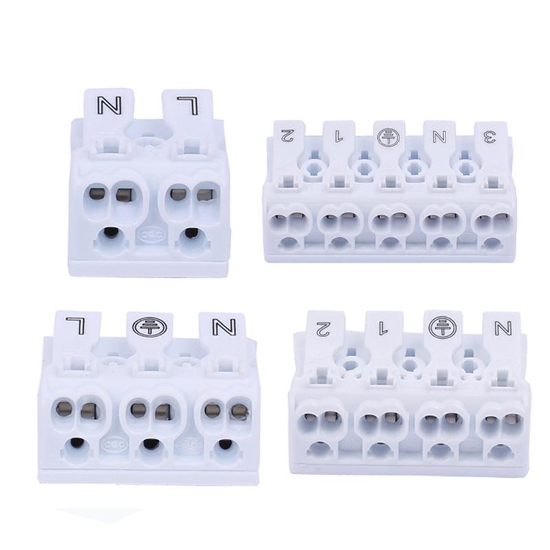 100 Pcs Cable Quick Connector Connector Push-in Terminal Block US/EU Standard Certification LED Plug-in Wiring