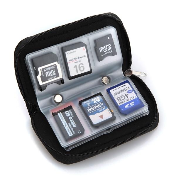 22-Sheet Memory Card Micro SD Card Storage Bag Pouch Case