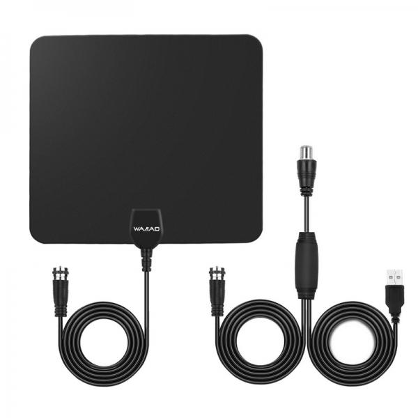 24.5x22.5 HD Digital TV Indoor Antenna Receiver, Signal Reception is More Stable, Practically 50-60 miles - Black