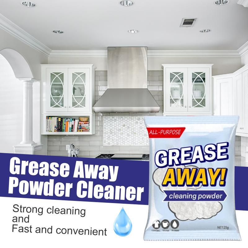 25g Grease Away Powder Cleaner All-purpose Cleaning Powder Multi-purpose Remover Stain Product Home Clothes Cleaning Tool