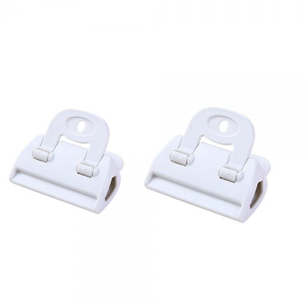 2Pcs Plastic Strong Sealing Clip Food Bag Snack Sealing Clip Food Fresh-Keeping Moisture-proof Sealing Clamp Small White