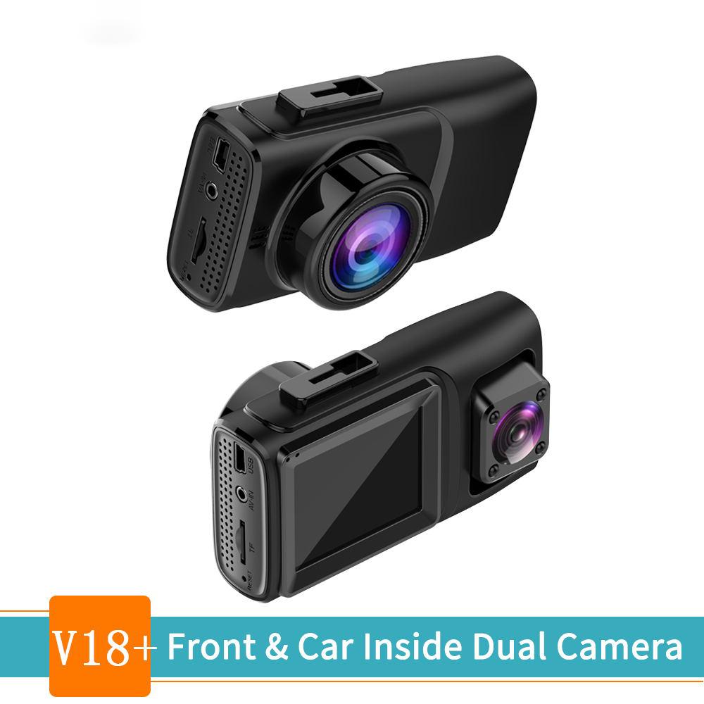 Dual camera Full View Mirror Hd1080p Vehicle Blackbox Dvr Rear Mini Car Digital Camcorder Recorder Fused Dash Camera