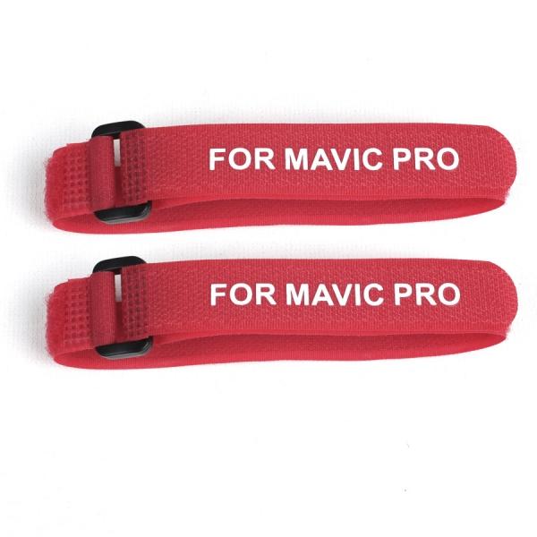 2pcs Stabilizer Enfoldment Fixing Strap for DJI Mavic Pro - Red