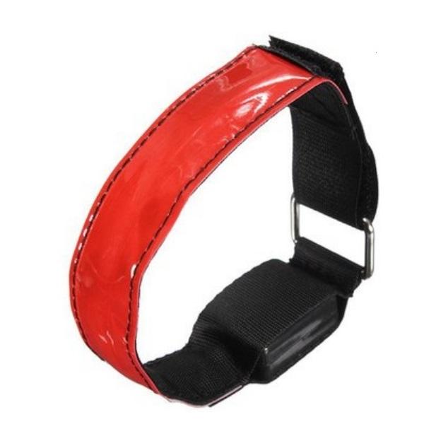 3 Modes LED Safety Reflective Armband for Night Cycling Red