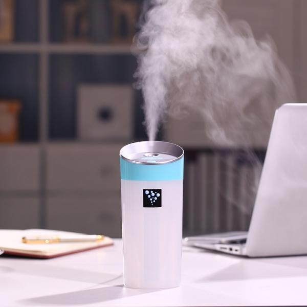 300mL Cup Shape Mini USB Air Humidifier Aromatherapy Diffuser Air Purifier Mist Maker Blue