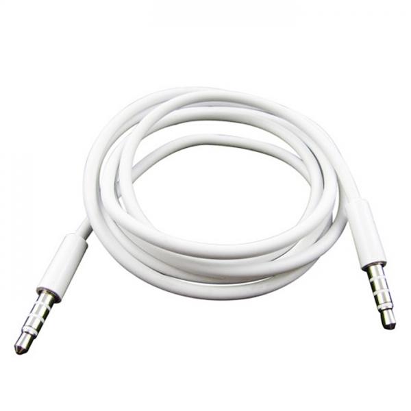 3.5mm Male To Male Audio Extended Cable for iPhone/iPad/iPod White