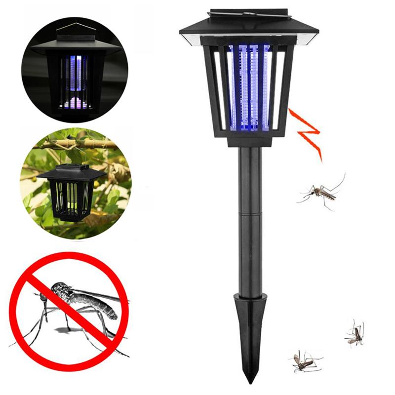 Upgraded bigger and brighter solar 2 in 1 lawn Solar mosquito lamp + LED light
